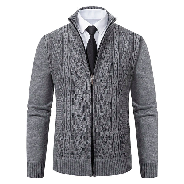 Casaco Masculino Casual De Inverno De Malha - Promoção de Inverno 2025