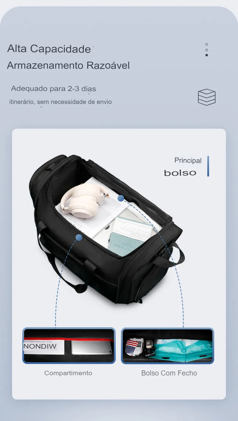 Bolsa de Viagem Pro  Grande Capacidade