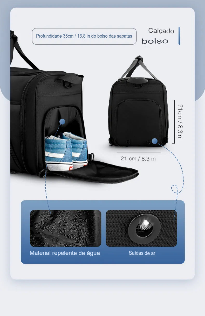 Bolsa de Viagem Pro  Grande Capacidade