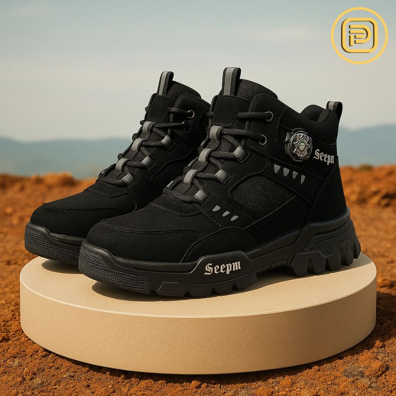 Kit Bota Militar Guardian Masculina de Couro Legitimo