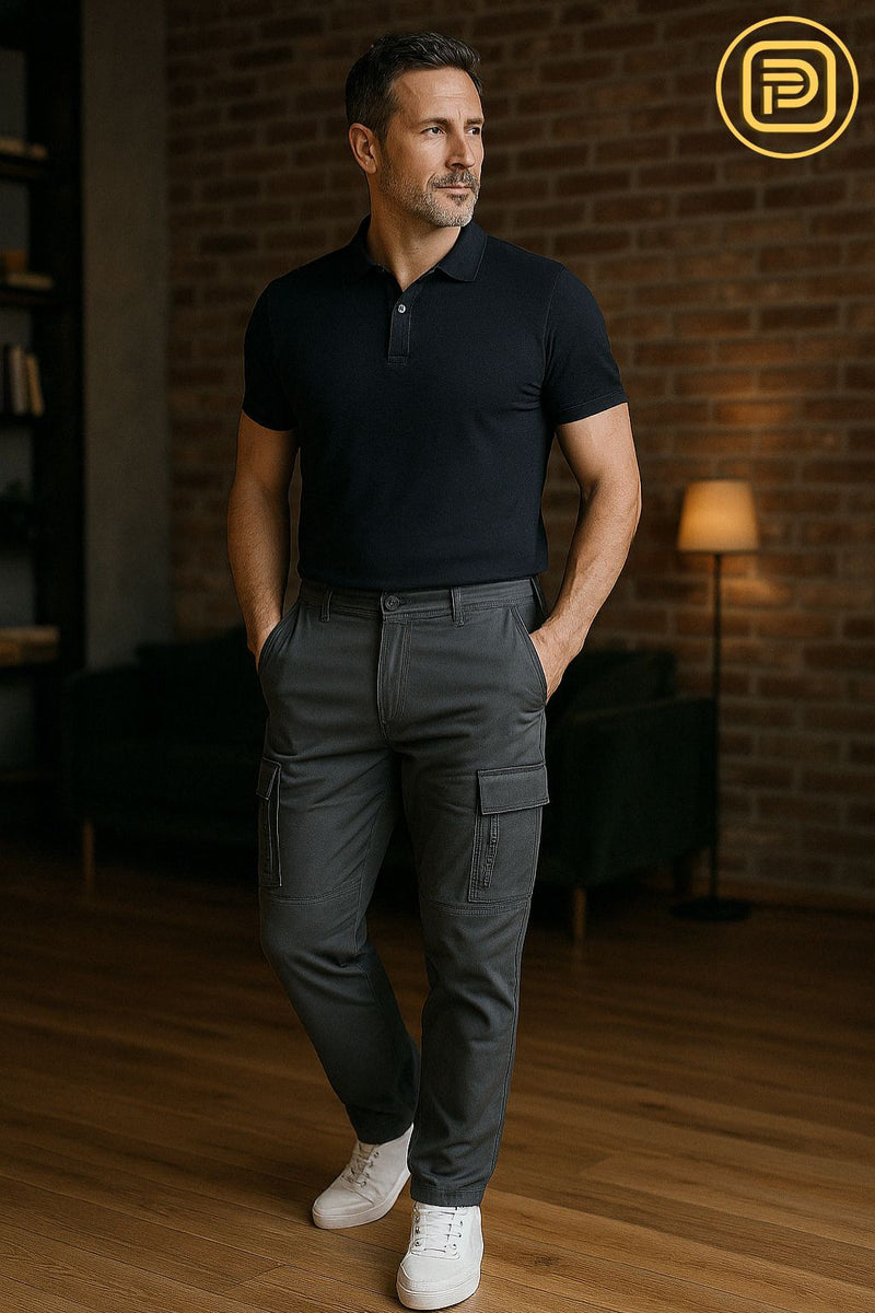 [PAGUE 2 LEVE 3] Suéter Masculino Mavrick em Algodão Peruano e Lã + BRINDES: Cinto, Carteira e Relógio