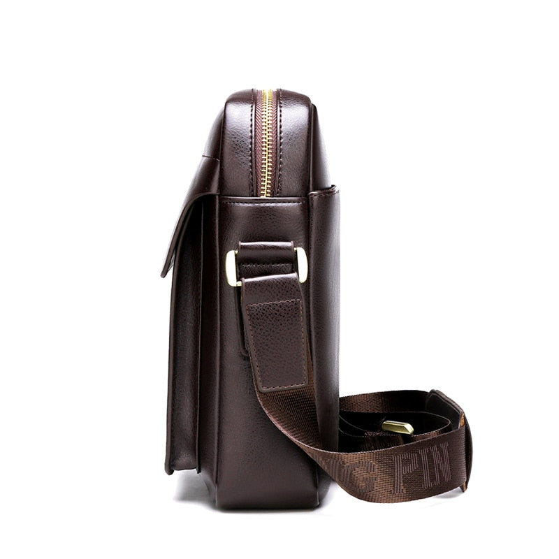 Bolsa Masculina lateral de Couro Forms