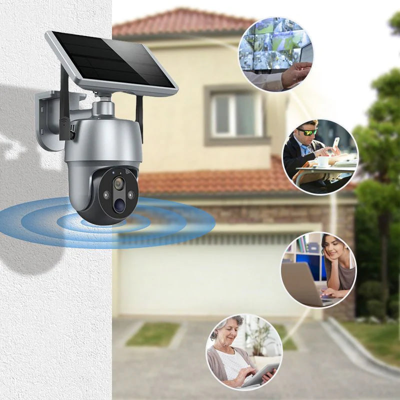Câmera IntelliCam 360°® – Monitoramento Inteligente com Energia Solar